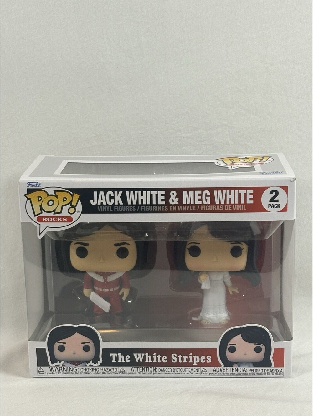 Funko Pop Rocks: The White Stripes - Jack White and Meg White (2 Pack)